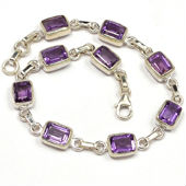 Amethyst bracelet, Gender : Women's