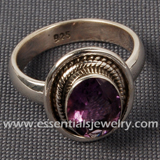 Filigree Amethyst Cut Ring