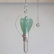 Www sohaagate.com Gemstone Amazonite Angel Pendulums, for Dowsing