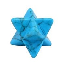 Gemstone Turquoise Merkaba Stars, for Home Decoration Etc