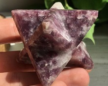 Lepidolite Merkaba Stars stone, for Home Decoration Etc, Size : 15-20MM