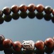 Mahogany Obsidian Stretchable Buddha Bracelet