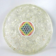 Orgone Crystal Quartz Chakra Coasters