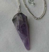 Purple Florite Gemstone Pendulum