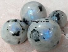Rainbow Moonstone Spheres