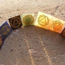 Seven Chakra Stones Pyramid Set