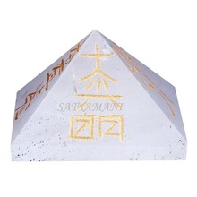 Www sohaagate.com White agate reiki pyramids, for Home Decoration, Style : Feng Shui