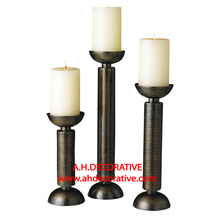 Bronze Pillar Candle Holder