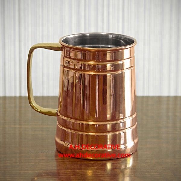 HANDGRIP Metal Copper Beer Tankards