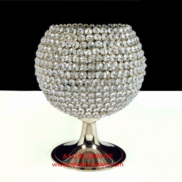 Crystal Ball Candle Holder