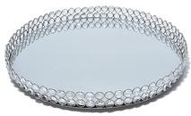 Crystal mirror tray for wedding table