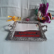 Metal silver serving tray, for Dinner Table