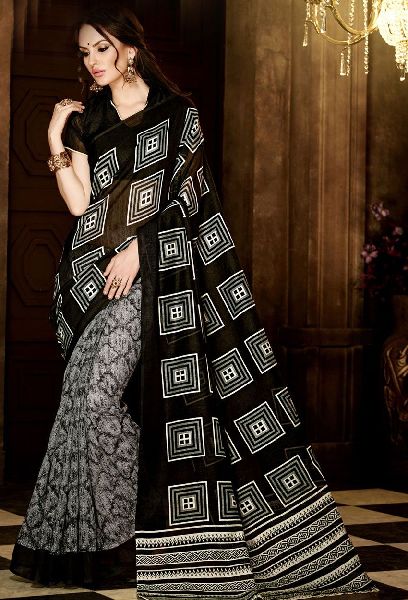 Cotton Handloom Printed Sarees, for Anti-Wrinkle, Occasion : Casual Wear