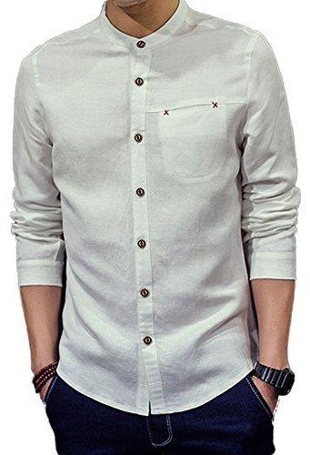 Mens Designer Chinese Collar Shirt, Size : XL