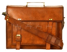 Genuine Leather Briefcase Laptop Bag, Gender : Unisex