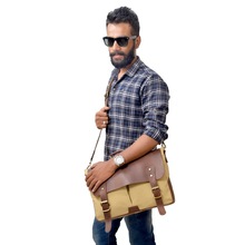 Heavy Canvas Leather Messenger Bag