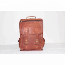 Leather Brown Bag Backpack