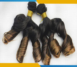 Ambre curly Hair Extension, for Parlour, Personal, Length : 10-20Inch, 15-25Inch, 25-30Inch