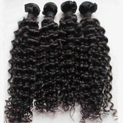 Virgin curly hair, for Parlour, Personal, Length : 10-20Inch, 15-25Inch, 25-30Inch
