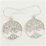 Amazing TREE OF LIFE Earrings PLAIN NO STONE 925 Solid Sterling Silver Jewelry