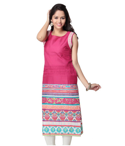 cotton sleeveless kurtis