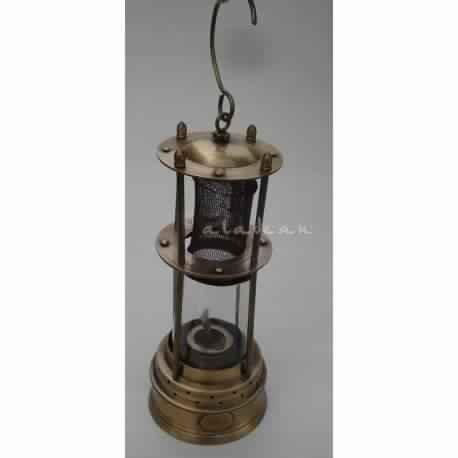 Antique Brass Miner Lamp