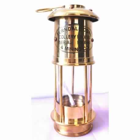 Brass Miner Oil Lamp