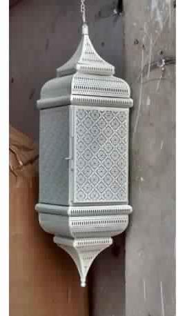 White Moroccan Lamp