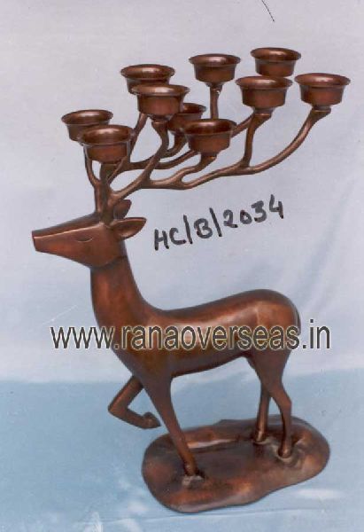 Aluminium Candle Stand In Deer Shape