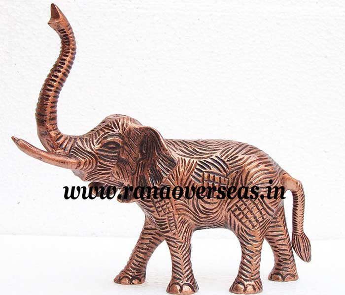 Aluminium Metal Decorative Elephant, for Home Decoration, Style : Folk Art