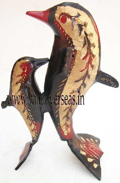 Brass Metal Decorative Dolphin, for Home Decoration