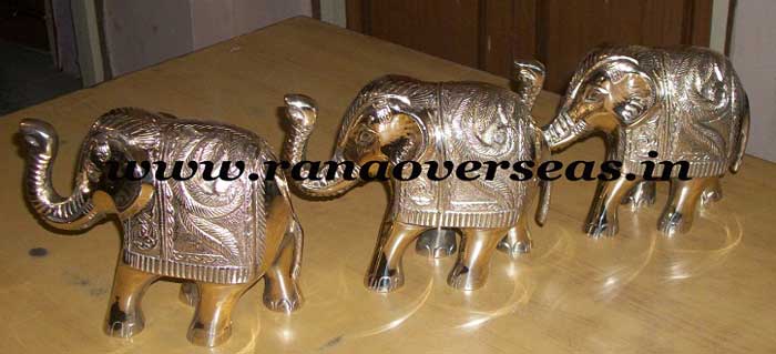 Brass Metal Decorative Elephant
