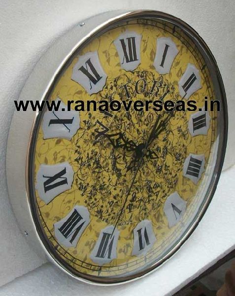 Silver Plated Clock