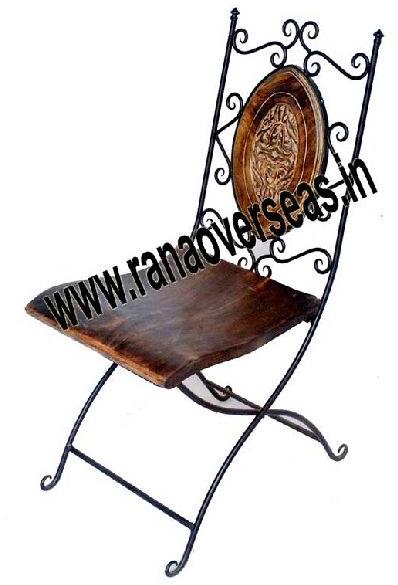 Wooden Iron Chair