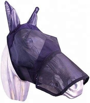 Horse Flymask with Long Nosepiece
