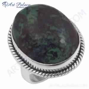 Most Fashionable Turquoise Gemstone Silver Ring, Size : 6 US