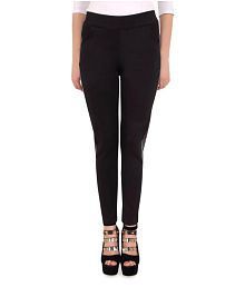 Ladies Black Ankle Length Pant, Size : M