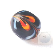 Lampwork beads for making jewelry, Color : Black