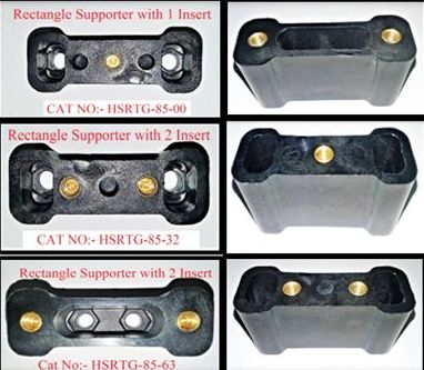 GRP Rectangle Heavy Duty Multipurpose Supporter, for Power Distribution Blocks, Color : Black