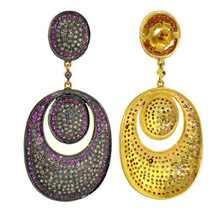 Silverplus Gold Dangle Earrings, Gender : Women's