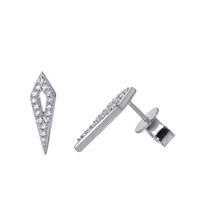 Silver Plus studs earrings, Occasion : Anniversary, Engagement, Gift, Party, Wedding, Fashion