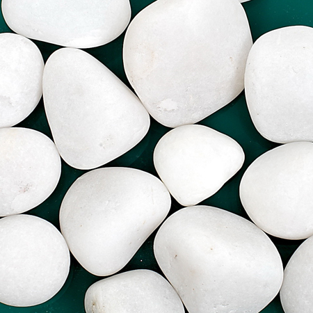 White(unpolished pebbles)