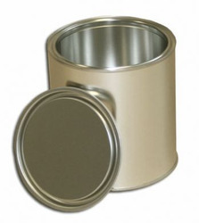 Plain Pesticides Tin Container, Shape : Round