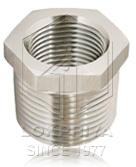 Round Steel Threaded Reducing Coupling, Color : Silver