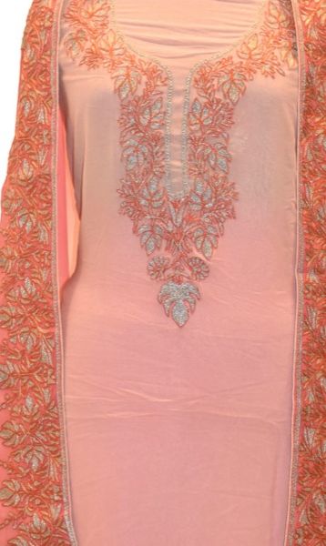 Cotton Hand Embroidered Suit, Occasion : Wedding Wear, Party Wear