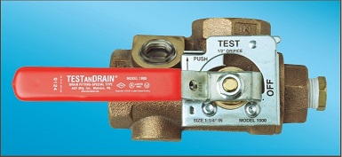 Test & drain valve