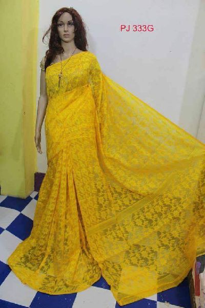 Taant Saree Yellow for Bengali Women Handwoven Indian - Etsy UK | Saree,  Dhakai jamdani saree, Jamdani saree