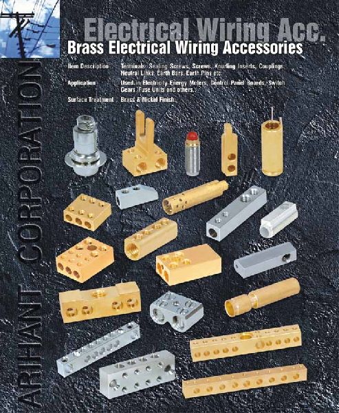 BRASS ELECTRICAL WIRING ACCESSORIES