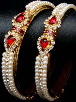 Indian Pearl Jewelry Bangle