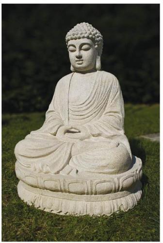 Polished Fiberglass Buddha Statue, Color : White